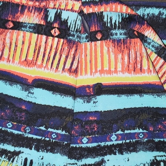 Title Nine Multicolor Stripe Hillary Sassy Back Dress Size Medium - Picture 7 of 12